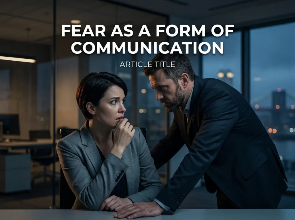 Fear as a Form of Communication