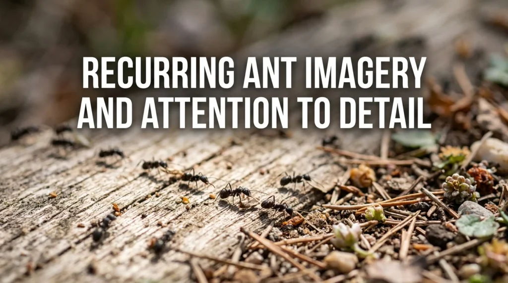 Recurring Ant Imagery and Attention to Detail