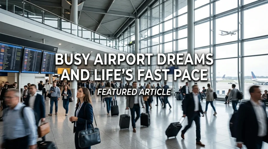 Busy Airport Dreams and Life's Fast Pace