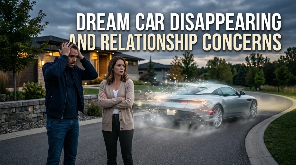 Dream Car Disappearing and Relationship Concerns