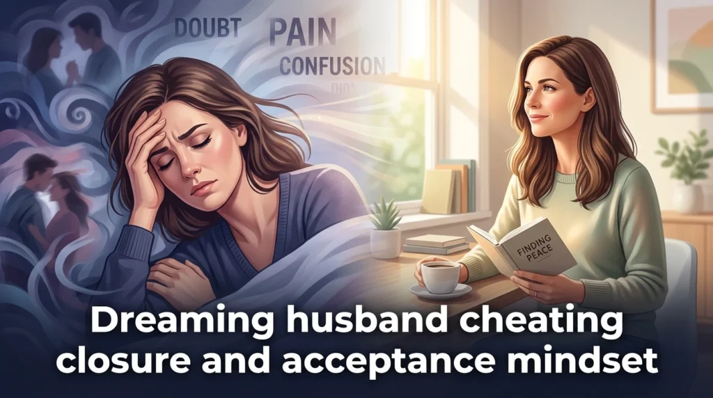 Dreaming husband cheating closure and acceptance mindset