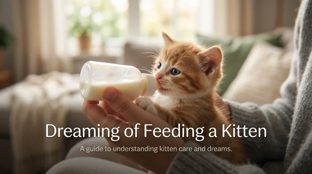 Dreaming of Feeding a Kitten