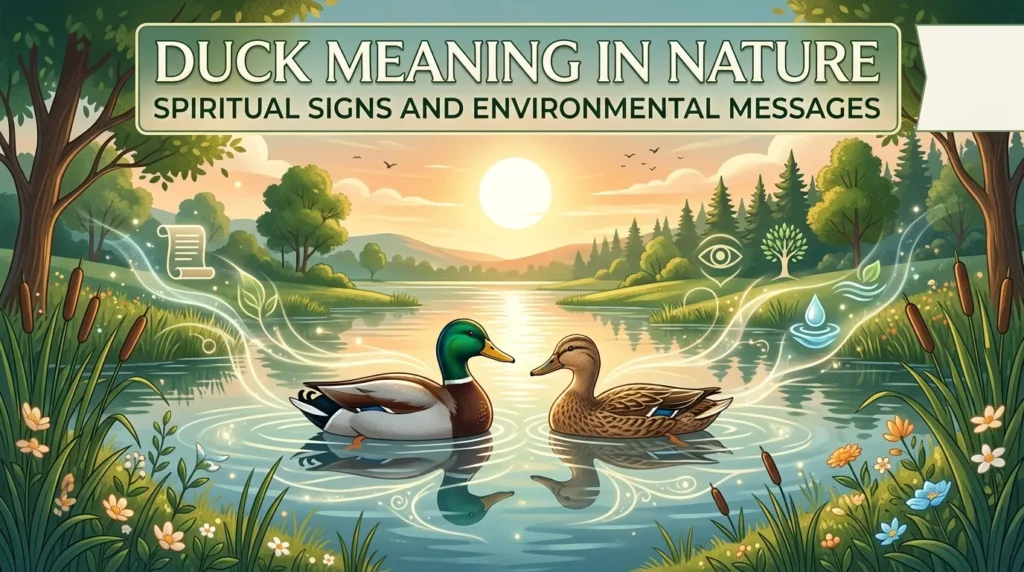 Duck Meaning in Nature Spiritual Signs and Environmental Messages