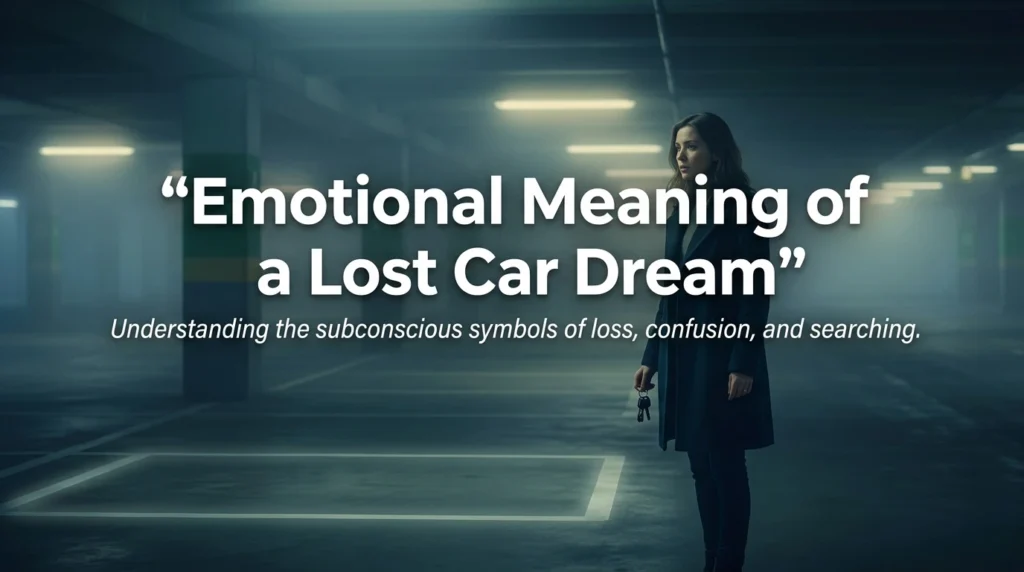 Emotional Meaning of a Lost Car Dream