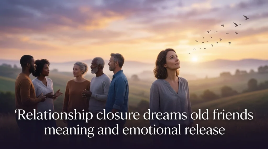 Relationship closure dreams old friends meaning and emotional release